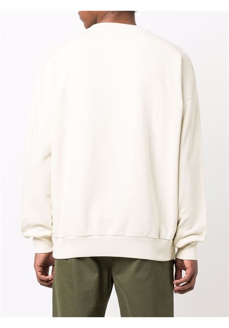 Beige logo-embroidered sweatshirt - men BLUE SKY INN | BS2101CN001CRM